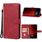 For Xiaomi 14 Ultra Leather Phone Case(Red) - 1
