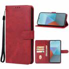 For Xiaomi Redmi Note 13 Pro 4G/Poco M6 Pro 4G Leather Phone Case(Red) - 1