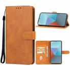 For Xiaomi Redmi Note 13 Pro 4G/Poco M6 Pro 4G Leather Phone Case(Brown) - 1