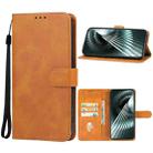 For Xiaomi Redmi Turbo 3 Leather Phone Case(Brown) - 1