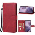 For Xiaomi Poco F6 Pro Leather Phone Case(Red) - 1