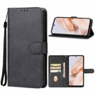 For Xiaomi Redmi Note 13R Leather Phone Case(Black) - 1