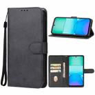 For Xiaomi Redmi 13 4G Leather Phone Case(Black) - 1