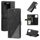 For Xiaomi 13 Pro Skin Feel Splicing Leather Phone Case(Black) - 1