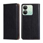 For Infinix Smart 7 HD Gloss Oil Solid Color Magnetic Leather Phone Case(Black) - 1