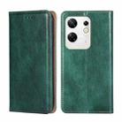 For Infinix Zero 30 4G Gloss Oil Solid Color Magnetic Leather Phone Case(Green) - 1