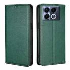 For Infinix Note 40 5G Gloss Oil Solid Color Magnetic Leather Phone Case(Green) - 1