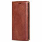 For Infinix Hot 50 4G Gloss Oil Solid Color Magnetic Leather Phone Case(Brown) - 2