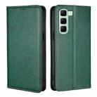 For Infinix Hot 50 4G Gloss Oil Solid Color Magnetic Leather Phone Case(Green) - 1