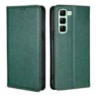 For Infinix Hot 50 5G Gloss Oil Solid Color Magnetic Leather Phone Case(Green) - 1