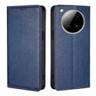 For Infinix Zero 40 4G Gloss Oil Solid Color Magnetic Leather Phone Case(Blue) - 1