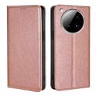 For Infinix Zero 40 4G Gloss Oil Solid Color Magnetic Leather Phone Case(Rose Gold) - 1