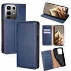 For Infinix Note 50 4G Gloss Oil Solid Color Magnetic Leather Phone Case(Blue) - 1