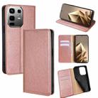 For Infinix Note 50 4G Gloss Oil Solid Color Magnetic Leather Phone Case(Rose Gold) - 1