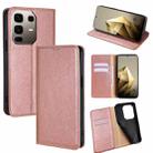 For Infinix Note 50 Pro+ 5G Gloss Oil Solid Color Magnetic Leather Phone Case(Rose Gold) - 1