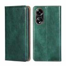 For OPPO A1 5G Gloss Oil Solid Color Magnetic Leather Phone Case(Green) - 1