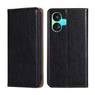 For Realme GT Neo5 SE Gloss Oil Solid Color Magnetic Leather Phone Case(Black) - 1