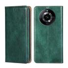 For Realme 11 5G Gloss Oil Solid Color Magnetic Leather Phone Case(Green) - 1