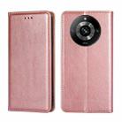 For Realme 11 Pro / 11 Pro+ 5G Gloss Oil Solid Color Magnetic Leather Phone Case(Rose Gold) - 1