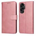 For Honor X50i 5G Classic Calf Texture Flip Leather Phone Case(Rose Gold) - 1