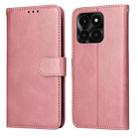 For Honor X6a Classic Calf Texture Flip Leather Phone Case(Rose Gold) - 1