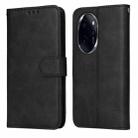 For Honor 100 Pro Classic Calf Texture Flip Leather Phone Case(Black) - 1