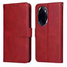 For Honor 100 Pro Classic Calf Texture Flip Leather Phone Case(Red) - 1