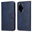 For Honor 100 Pro Classic Calf Texture Flip Leather Phone Case(Blue) - 1