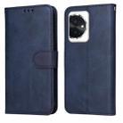 For Honor 100 Classic Calf Texture Flip Leather Phone Case(Blue) - 1