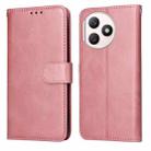 For Honor X50i+ Classic Calf Texture Flip Leather Phone Case(Rose Gold) - 1