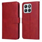 For Honor X8b Classic Calf Texture Flip Leather Phone Case(Red) - 1