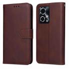 For Honor 90 GT Classic Calf Texture Flip Leather Phone Case(Brown) - 1