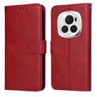 For Honor Magic6 Pro Classic Calf Texture Flip Leather Phone Case(Red) - 1