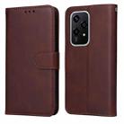 For Honor 200 Lite Global Classic Calf Texture Flip Leather Phone Case(Brown) - 1