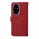 For Honor 200 Pro Classic Calf Texture Flip Leather Phone Case(Red) - 3