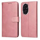 For Honor 200 Classic Calf Texture Flip Leather Phone Case(Rose Gold) - 1