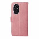 For Honor 200 Classic Calf Texture Flip Leather Phone Case(Rose Gold) - 3