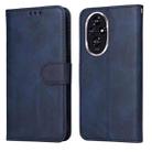 For Honor 200 Classic Calf Texture Flip Leather Phone Case(Blue) - 1