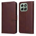 For Honor X6b Classic Calf Texture Flip Leather Phone Case(Brown) - 1