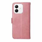 For Honor X60i Classic Calf Texture Flip Leather Phone Case(Rose Gold) - 3