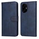 For Honor 300 Classic Calf Texture Flip Leather Phone Case(Blue) - 1