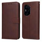 For Honor 300 Ultra Classic Calf Texture Flip Leather Phone Case(Brown) - 1