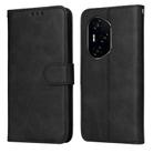 For Honor 300 Ultra Classic Calf Texture Flip Leather Phone Case(Black) - 1