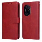 For Honor 400 Classic Calf Texture Flip Leather Phone Case(Red) - 1