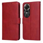 For Honor Play 60 Classic Calf Texture Flip Leather Phone Case(Red) - 1