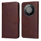 For Honor X70 5G Classic Calf Texture Flip Leather Phone Case(Brown) - 1