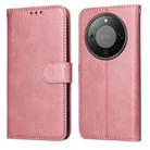 For Honor X70 5G Classic Calf Texture Flip Leather Phone Case(Rose Gold) - 1