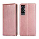 For Tecno Pova 5G Gloss Oil Solid Color Magnetic Leather Phone Case(Rose Gold) - 1