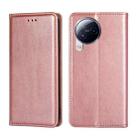 For Xiaomi Civi 3 5G Gloss Oil Solid Color Magnetic Leather Phone Case(Rose Gold) - 1
