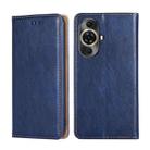 For Huawei nova 11 Pro 4G / 11 Ultra 4G Gloss Oil Solid Color Magnetic Leather Phone Case(Blue) - 1